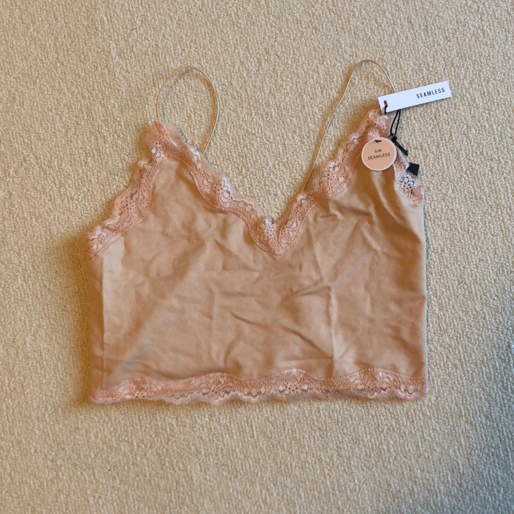NWT lace crop top